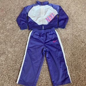 Nike Purple Track Suit Toddler Girl 24 months